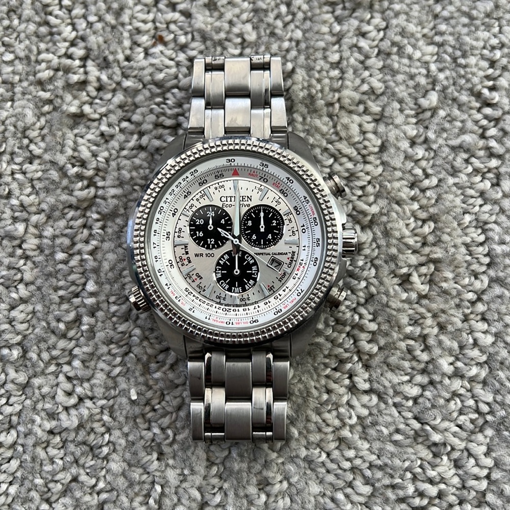 Citizen BL5400 Cal E820 Eco Drive Silver Dial Stainless Steel Analog